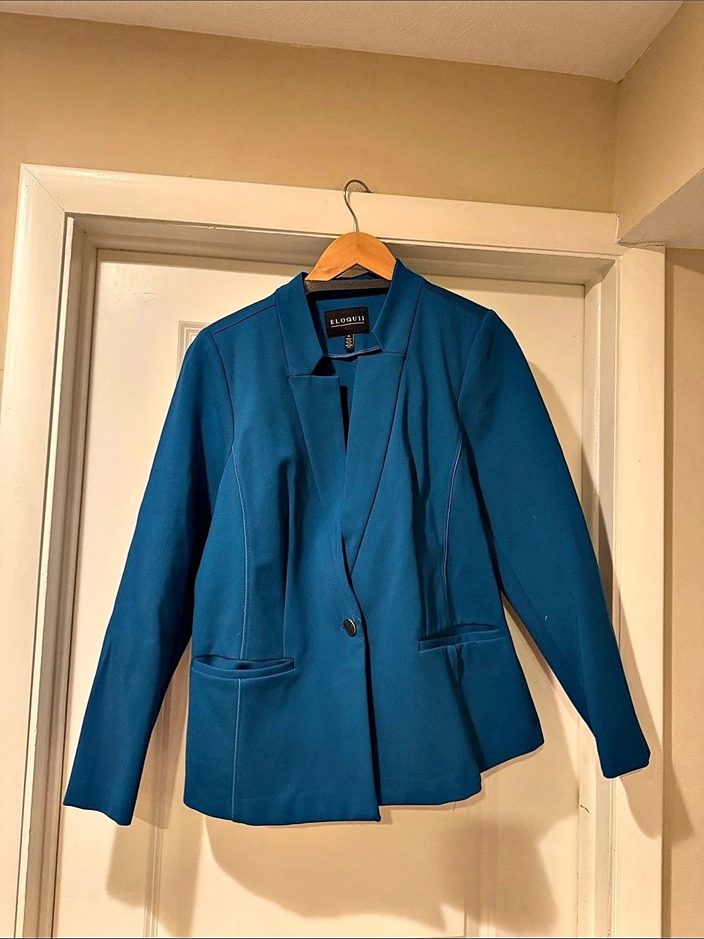 ELOQUII Blazer in Blue Size 18 Like New